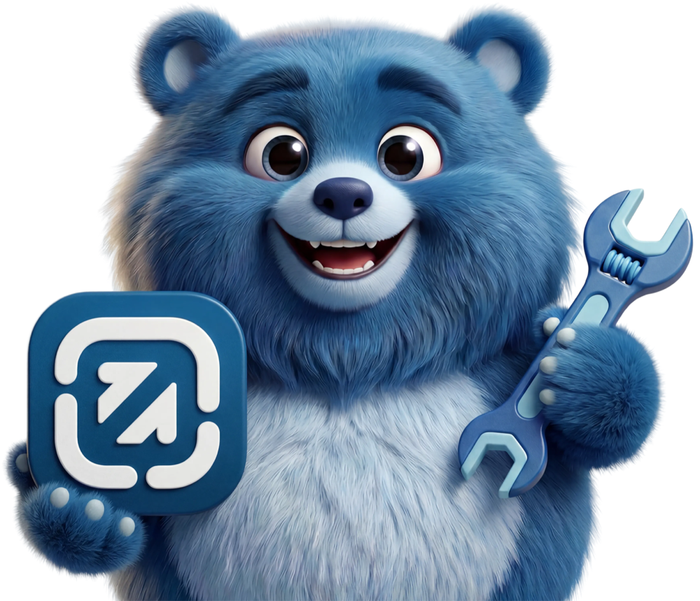 ViralBrain mascot holding a wrench